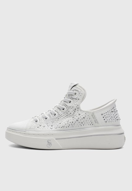 Tenis Lifestyle SKECHERS Snoop One - Rhine Stone Blanco