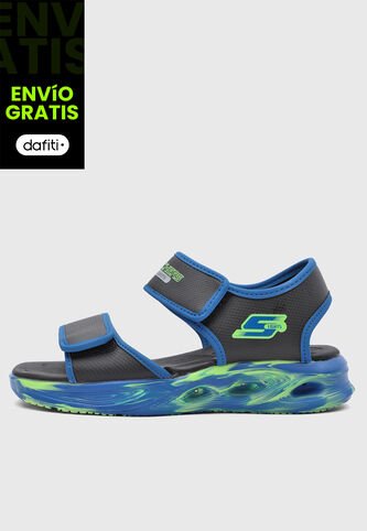Sandalias SKECHERS S Lights Sola Glow Negro Skechers