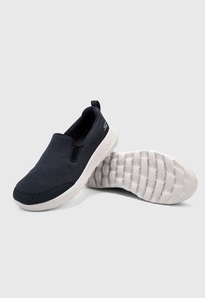 Tenis Lifestyle Azul Navy-Blanco Skechers GOwalk Max - Clinched