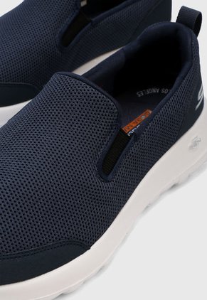 Tenis Lifestyle Azul Navy-Blanco Skechers GOwalk Max - Clinched