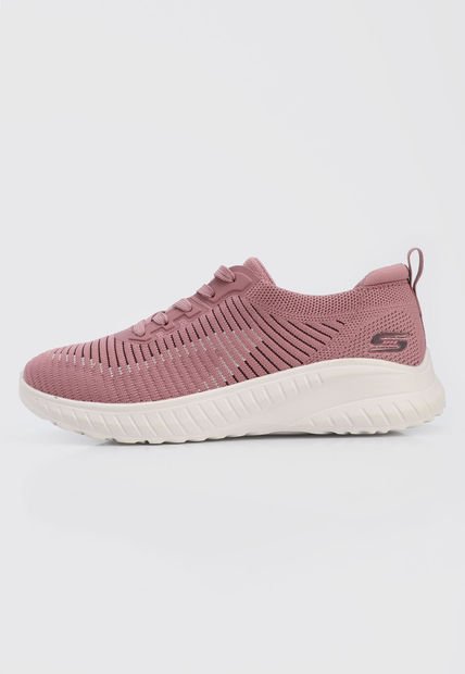 Tenis Training Lila-Marfil Skechers Bobs Squad Chaos