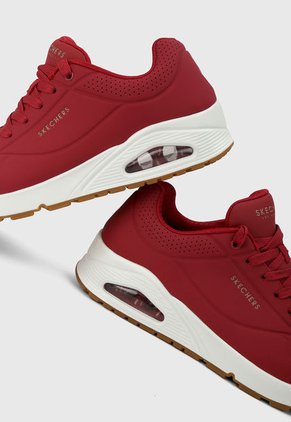 Tenis Lifestyle Rojo-Beige Skechers Uno