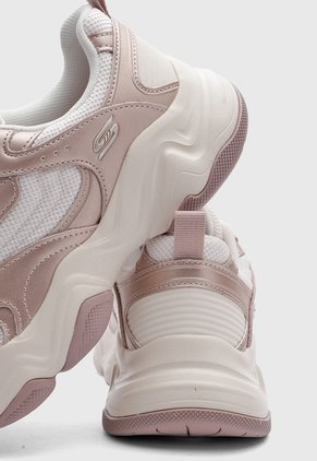 Tenis Lifestyle SKECHERS BOBS Sport Diego Oro Rosa
