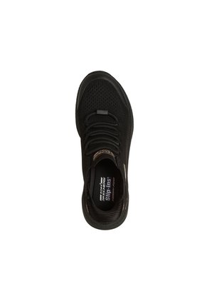 Tenis Skechers  Mujer Slip-Ins Engineered Knit  - Negro