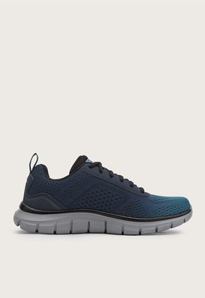 Tenis Training Azul Petróleo-Gris-Negro Skechers Track - Ripkent