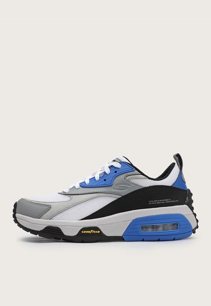 Tenis Lifestyle Blanco-Gris-Negro-Azul Skechers Skech-Air Extreme v2