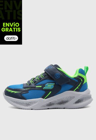 Tenis SKECHERS Meteor-Lights Azul Skechers