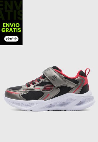 Tenis SKECHERS Meteor Lights - Glow Strider Negro Skechers