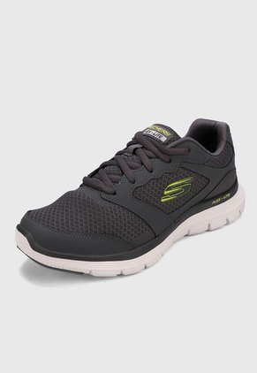 Tenis Training Gris-Verde-Blanco Skechers Advantage 4.0