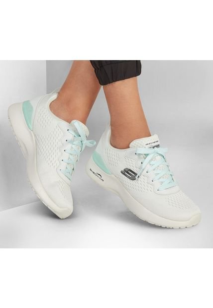 Tenis Skechers Skech-Air Dynamight Modern Color Blanco Azul