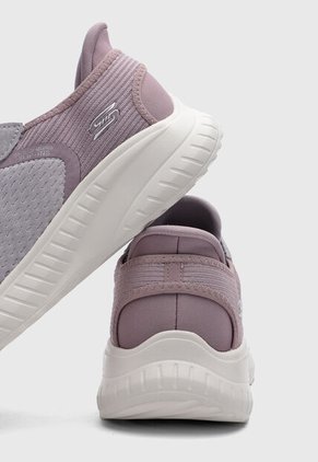 Tenis Lifestyle Skechers Bobs Squad Chaos Lila