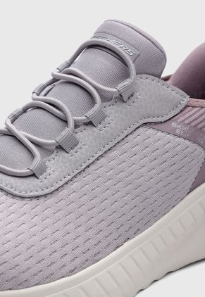 Tenis Lifestyle Skechers Bobs Squad Chaos Lila
