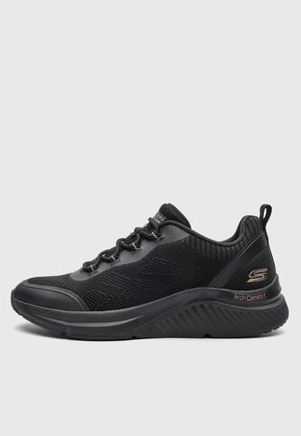 Tenis Lifestyle Skechers Bobs Arch Comfor B Sweet Negro Skechers