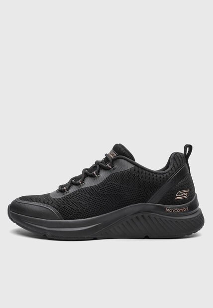 Tenis Lifestyle Skechers Bobs Arch Comfor B Sweet Negro