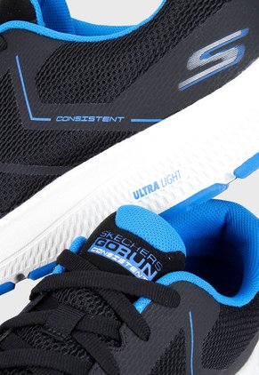 Tenis Training Negro-Blanco-Azul Skechers GOrun Consistent - Traceur