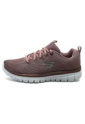 Tenis Running Rosa-Blanco Skechers Get-Conneccted