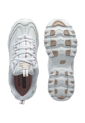 Tenis Blanco-Dorado Skechers Fresh Start