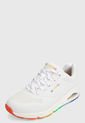 Tenis Lifestyle Blanco-Multicolor Skechers Uno - Rainbow Peaks de Skechers