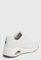 Tenis Lifestyle Blanco-Multicolor Skechers Uno - Rainbow Peaks de Skechers