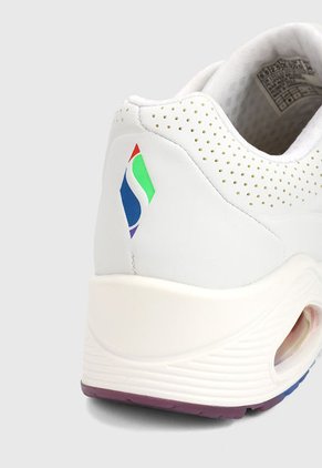 Tenis Lifestyle Blanco-Multicolor Skechers Uno - Rainbow Peaks