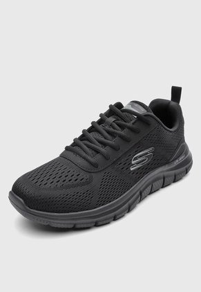 Tenis Lifestyle Skechers Track Leshur Negro