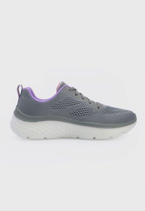 Tenis Running Gris-Lila-Blanco Skechers