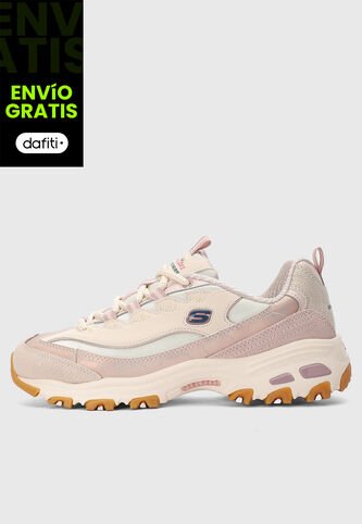 Tenis SKECHERS D'Lites Rosa Nude Skechers