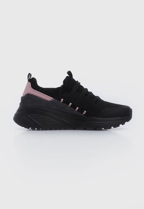 Tenis Lifestyle Negro-Gris-Rosa Skechers Bobs Sparrow 2.0