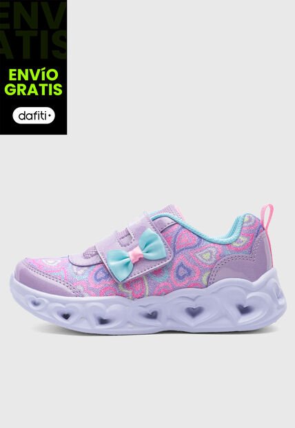 Tenis SKECHERS Heart Lights Lila