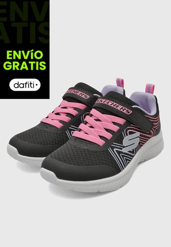 Tenis Lifestyle Negro-Blanco-Fucsia SKECHERS Microspec Plus Skechers