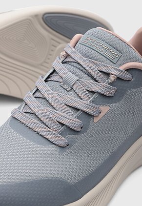 Tenis SKECHERS Bobs Moda Flex Azul Grisáceo