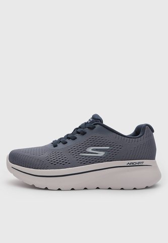 Tenis Walking Skechers Go Walk Arch Fit Azul Grisáceo Skechers