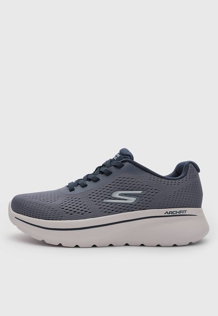 Tenis Walking Skechers Go Walk Arch Fit Azul Grisáceo