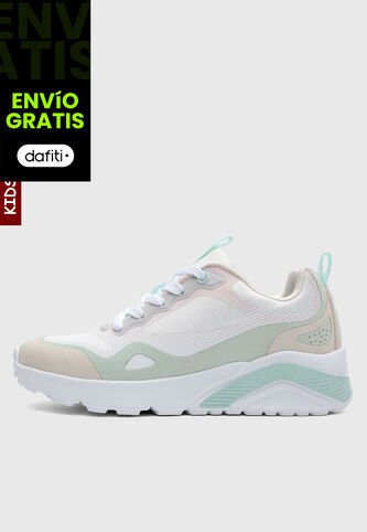 Tenis SKECHERS Uno Lite - Colour Pops Blanco Skechers