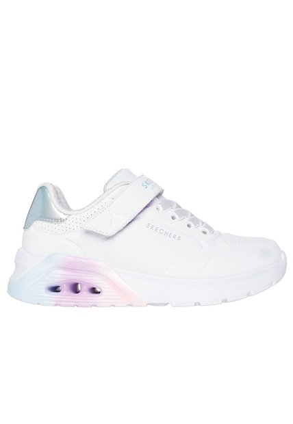 Tenis Kids Skechers Uno Lite 2.0 Vivid Metallic - Blanco