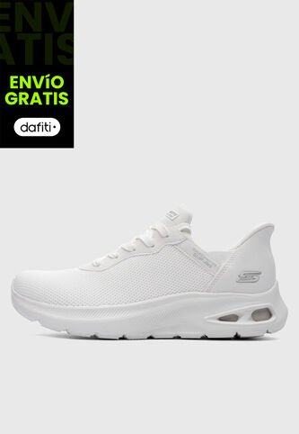 Tenis SKECHERS BOBS Sport Unity - Pinch of Luck Blanco Skechers