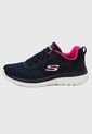Tenis Training Azul-Blanco-Fucsia Skechers Quick Path de Skechers
