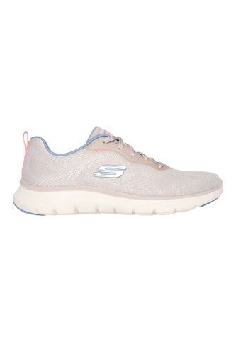 Tenis Skechers Mujer  Flex Appeal 5.0  - Biege - Blanco Skechers