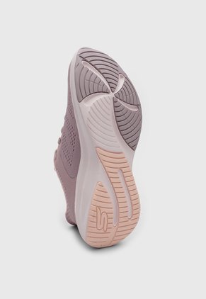 Tenis Lifestyle Skechers Sport Plush Foam Rosa Mauve