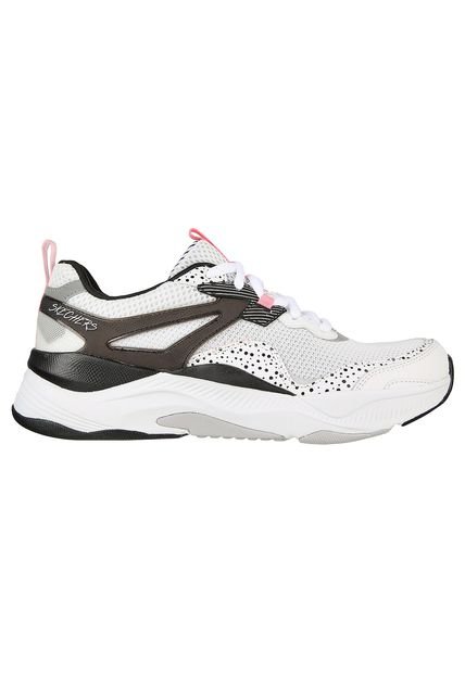 Tenis Skechers Mira - Big Praise Color Blanco/ Negro/ Rosado Ultima Unidad
