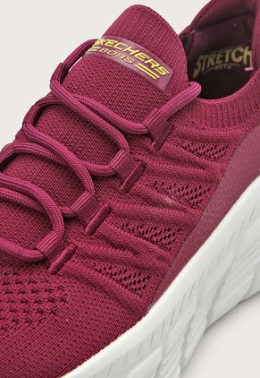 Tenis Lifestyle Borgoña-Marfil Skechers Bobs B Flex Hi
