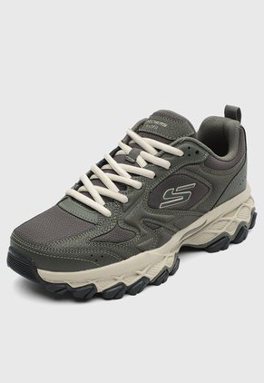 Tenis SKECHERS Arch Fit Akhidime - Rindge Verde Oliva