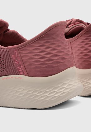 Tenis Running Lila-Blanco Lila Slip-ins: Skech-Lite Pro