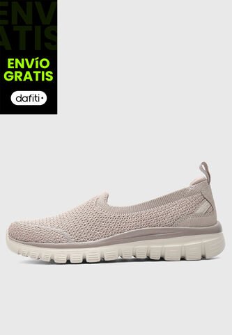Tenis SKECHERS Graceful -  Breezestep Taupe Skechers