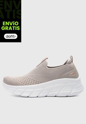 Tenis SKECHERS Bobs B Flex Hi Beige Skechers
