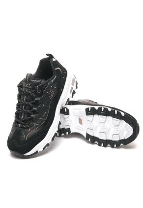 Tenis Lifestyle Negro-Blanco Skechers D'lites Glamour Feels.