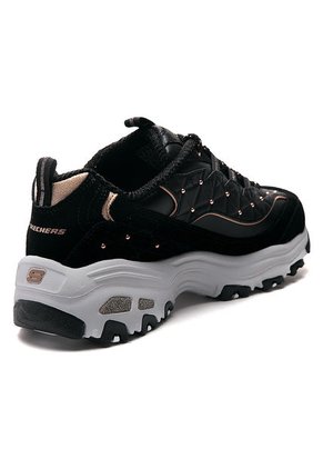 Tenis Lifestyle Negro-Blanco Skechers D'lites Glamour Feels.