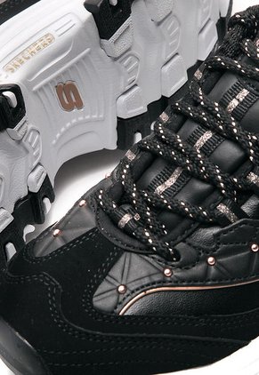 Tenis Lifestyle Negro-Blanco Skechers D'lites Glamour Feels.