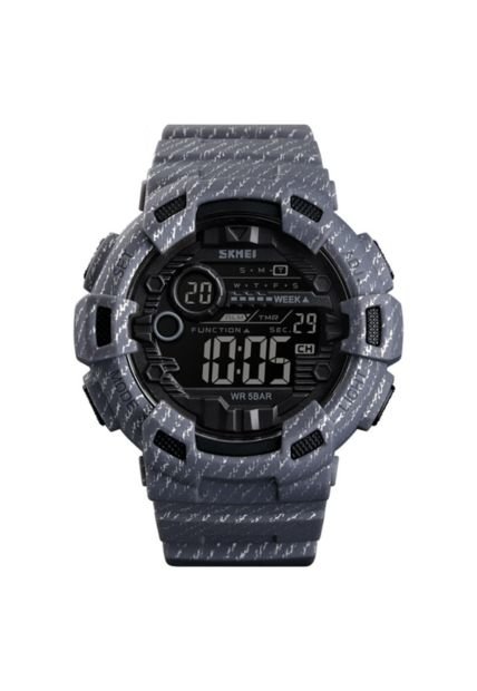 Reloj Deportivo Hombre Alarma Semana Digital SKMEI 1472 Gris