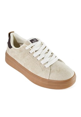 Sky Walk Tenis Urbanos Con Plataforma De Moda Para Mujer 622PSTP4005BEIGE Skywalk
